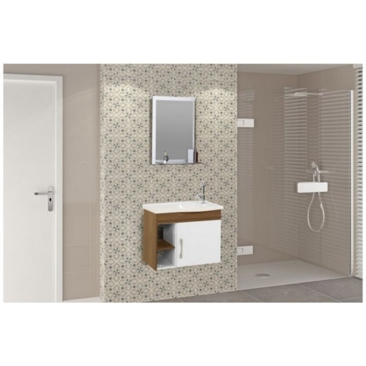 Kit Suspenso Para Banheiro Turim 55,5cm 2 Nichos 521729 Nogal Rorato - Imagem principal - 72d7793f-ed91-449a-8cd3-398f58d904fa