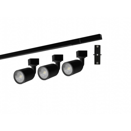Kit Trilho Direct 3000k Preto Taschibra - Imagem principal - be61a3ff-bcf0-4ad7-a2fb-1f55379211b7