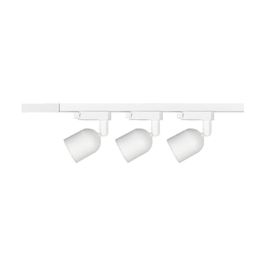 Kit Trilho Elegance Branco Fosco Para 3 Lâmpadas 3000k Emissão De Luz Amarela Avant 7w - Imagem principal - e7bda57f-3104-48aa-ba33-33273482ecbc