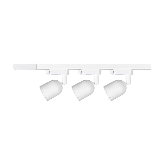 Kit Trilho Elegance Branco Fosco Para 3 Lâmpadas De 7w 3000k Emissão De Luz Amarela Avant - Imagem principal - 7ee3f1bd-9635-49a1-a063-e86e960bc099