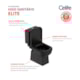 Kit Vaso Sanitário Caixa Acoplada Assento E Acessórios De Instalação Elite Matte Black Celite  - 6f2e4c6e-5a36-43da-ad78-3d16a00a9681