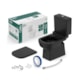 Kit Vaso Sanitário Caixa Acoplada Assento E Acessórios De Instalação Elite Matte Black Celite  - 66658698-2e95-4fcb-826c-327da696490e