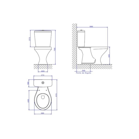 Kit Vaso Sanitário Caixa Acoplada Assento E Itens de Instalação Ravena Branco Deca - Imagem principal - 23aae28d-59fa-40f7-af23-83cbee842d02