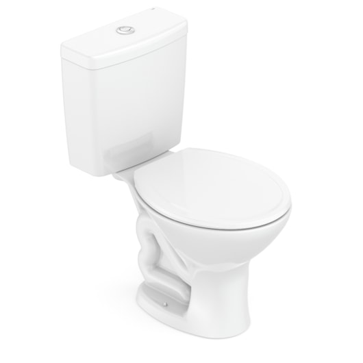 Kit Vaso Sanitario Com Caixa Acoplada 3/6L Itens De Instalação E Assento Pp Saveiro Branco Celite - Imagem principal - 159a2e04-bd1a-4ca6-b0d2-3d1bee67b2d2
