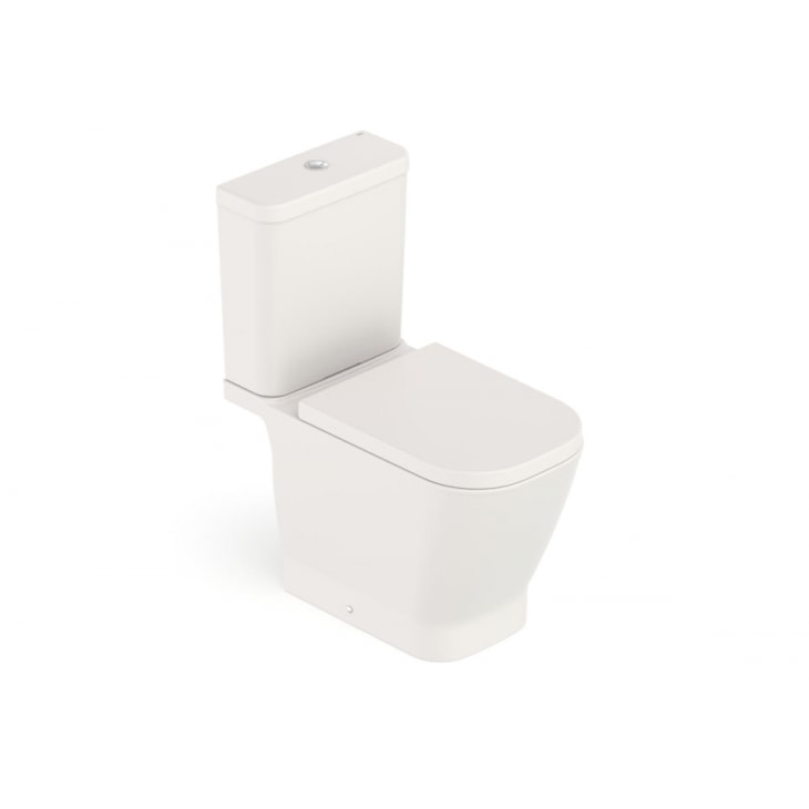 Kit Vaso Sanitário Com Caixa Acoplada Acessórios De Instalação E Assento Termofixo Gap Beige Roca 