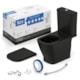 Kit Vaso Sanitário  Com Caixa Acoplada Acessórios De Instalação E Assento Termofixo Gap Matte Black Roca  - f11abf28-f212-4618-a594-6c58fc8f910d