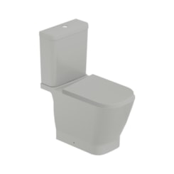 Kit Vaso Sanitário  Com Caixa Acoplada Acessórios De Instalação E Assento Termofixo Gap Stone Roca 