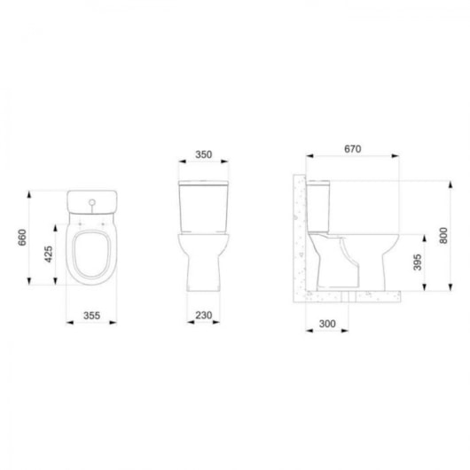 Kit Vaso Sanitário  Com Caixa Acoplada Acessórios De Instalação Pp Debba Round Branco Roca - Imagem principal - d17de186-210c-4b83-b80d-cc28cc492b65