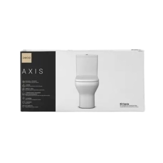 Kit Vaso Sanitário Com Caixa Acoplada Assento E Acessórios De Instalação Axis Branco Deca - Imagem principal - 7859d4e0-0fc7-4018-a173-a1d34934b88b