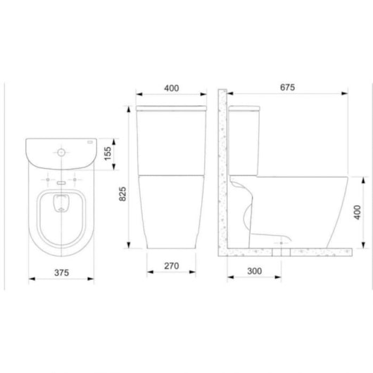 Kit Vaso Sanitário Com Caixa Acoplada Assento E Acessórios Neo Rimless Branco Incepa  - Imagem principal - ec9d156e-8916-4236-a282-f3c6145d55d4