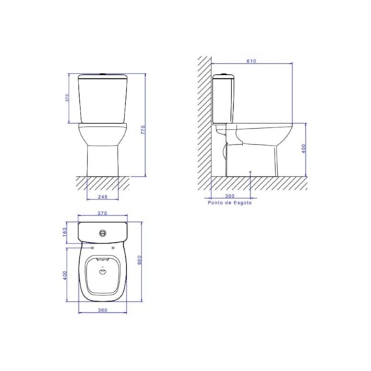 Kit Vaso Sanitário Com Caixa Acoplada Assento E Componentes Para Instalação Flex Branco Deca - Imagem principal - 29e59333-29cd-4f80-8197-7a93e7b499f3