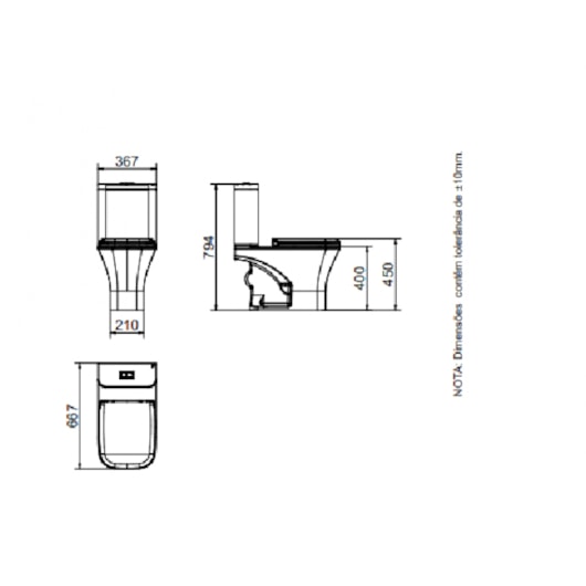 Kit Vaso Sanitário com Caixa Acoplada Assento Polipropileno e Itens de Instalação Gali Branco Docol - Imagem principal - 31bdfcbc-5a82-4253-bbe9-ddb584141363