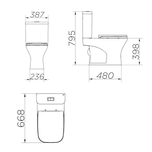 Kit Vaso Sanitário com Caixa Acoplada Assento Polipropileno e Itens de Instalação Gali Branco Docol - Imagem principal - 1d2137bc-382c-4bc9-ad5c-c0e530af48ad