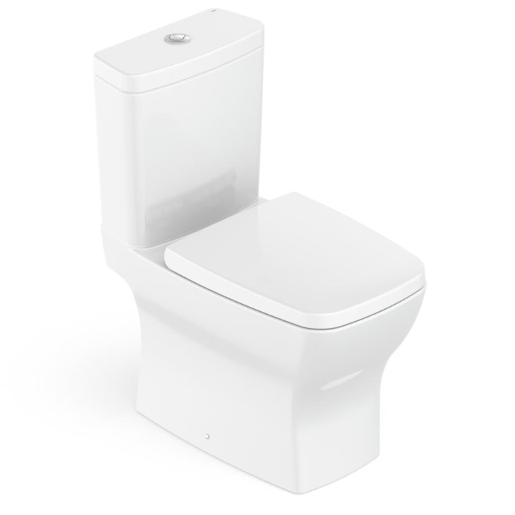 Kit Vaso Sanitário Com Caixa Acoplada Assento PP E Acessórios De Instalação Boss Branco Celite