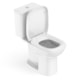 Kit Vaso Sanitário Com Caixa Acoplada Assento PP Soft Close E Itens De Instalação Debba Square Branco Roca - e467f4f3-1f0c-4405-886b-66ed5454ea55
