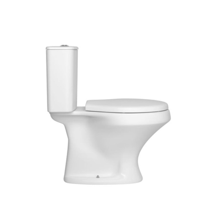 Kit Vaso Sanitário Com Caixa Acoplada Assento Sanitário E Componentes De Instalação Ravena Branco Deca