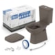 Kit Vaso Sanitário Com Caixa Acoplada Assento Termofixo e Acessórios De Instalação Debba Classic Café Roca  - 65cf31e5-6c20-4d0c-82d9-08c568ffb808