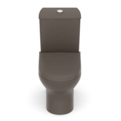 Kit Vaso Sanitário Com Caixa Acoplada Componentes Para Instalação E Assento Termofixo Nexo Café Roca