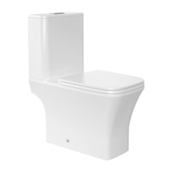 Kit Vaso Sanitário Com Caixa Acoplada DocolFlat Branco Mekal