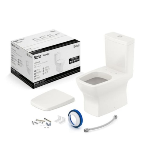 Kit Vaso Sanitário Com Caixa Acoplada E Acessórios Boss Beige Incepa - Imagem principal - 610927db-d29a-40af-b372-9d36b29395d5