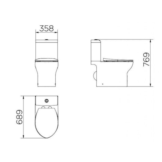 Kit Vaso Sanitário Com Caixa Acoplada E Acessórios Lóggica Branco Docol - Imagem principal - 273d1735-b0cb-43ce-b5b5-a9cfd9750a2d