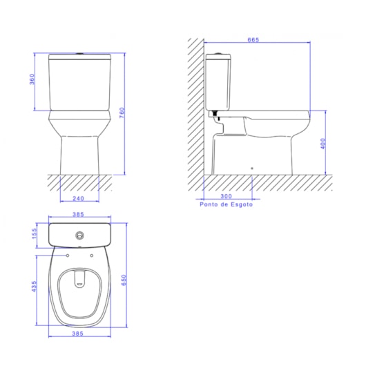 Kit Vaso Sanitário Com Caixa Acoplada E Acessórios Monte Carlo Branco Deca - Imagem principal - bd0658ab-6019-4d0e-b909-dc2bb8c834ab