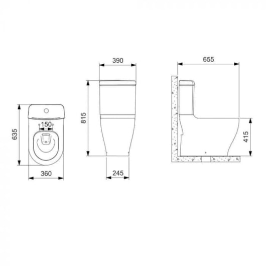 Kit Vaso Sanitário Com Caixa Acoplada E Itens De Instalaçao Assento Termofixo Slim Beige Celite - Imagem principal - f97a1803-b922-4923-9304-17c009e06d0c