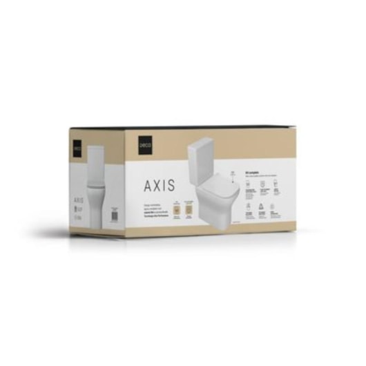 Kit Vaso Sanitário Com Caixa Acoplada E Itens Para Instalação Axis Branco Deca - Imagem principal - f4edf814-bf2a-47b6-a144-4c71eec31bac