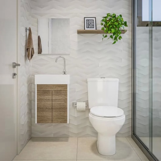 Kit Vaso Sanitário Com Caixa Acoplada EcoFlush® 3/6L e Itens De Instalação Azálea Branco Celite - Imagem principal - 67277ef3-a2ae-40c8-a56a-41d5e29a9163