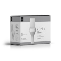Kit Vaso Sanitário Com Caixa Acoplada Monocromáticos Aspen Branco Deca