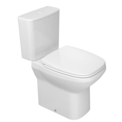 Kit Vaso Sanitário Com Caixa Acoplada Monocromáticos Flex Branco Deca