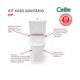 Kit Vaso Sanitário Com Caixa Acoplada VIP Branco Celite  - 86719810-0a1b-44e8-9df3-8175cfec9fe5
