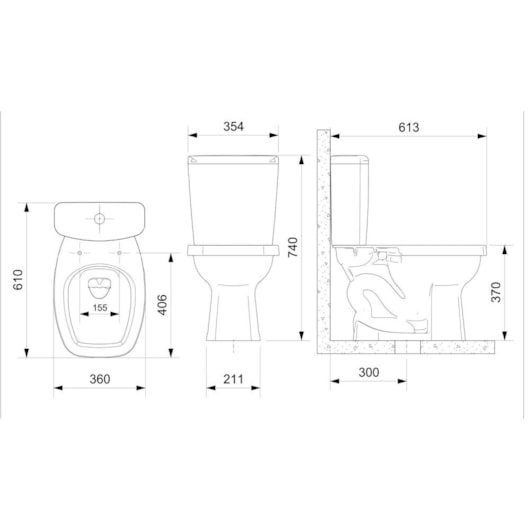 Kit Vaso Sanitário Completo Com Caixa Acoplada Assento Polipropileno Componentes De Instalação Like Branco Celite - Imagem principal - af918852-00ed-4fba-8992-ca2231de1978