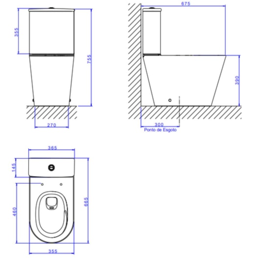 Kit Vaso Sanitário Completo Com Caixa Acoplada Branco Lk Total Clean Deca - Imagem principal - 0dfcdc96-7021-4e5c-9292-b46fa58ec2bb