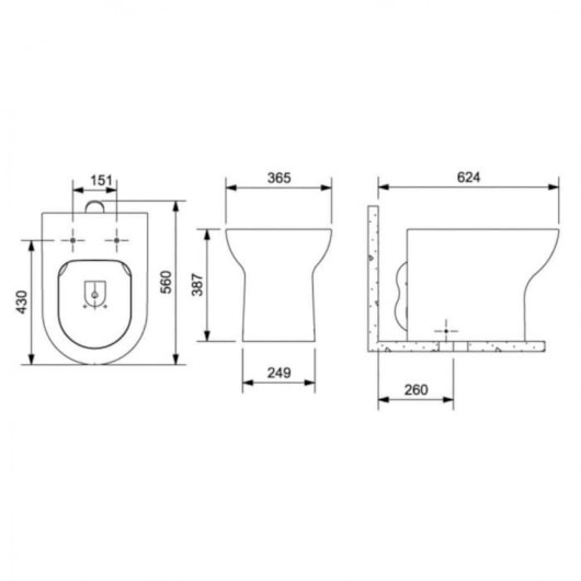Kit Vaso Sanitário Convencional Acessórios De Instalação E Assento Termofixo Nexo Matte Black Roca - Imagem principal - c05f27aa-f52f-43e4-bcbd-b073323fcacf