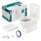 Kit Vaso Sanitário Convencional Assento Termofixo E Acessórios De Instalação Boss Bege Celite - 098838c5-84d0-4be6-be66-790cd84f354b