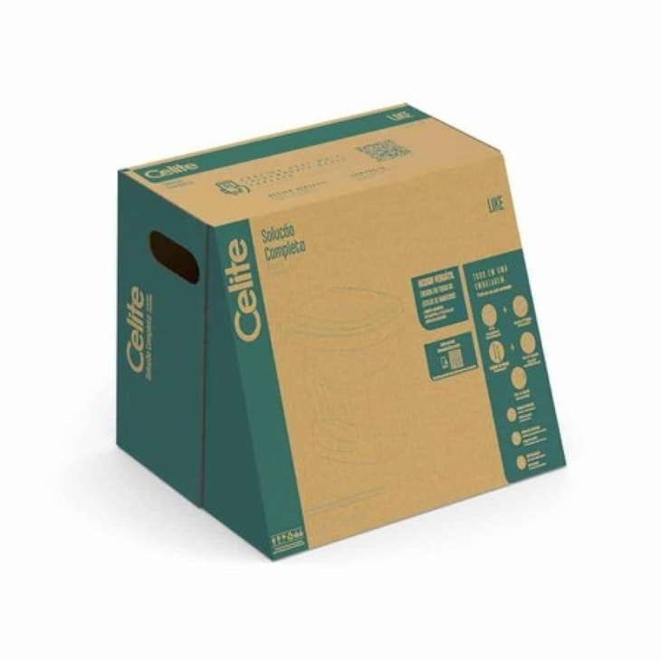 KIT Vaso Sanitário Convencional Com Acessórios De Instalaçao E Assento Sanitário Pp Soft Like Branco Celite