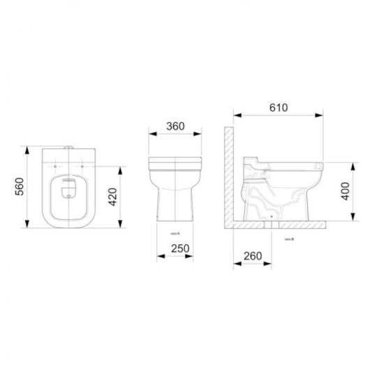 Kit Vaso Sanitário Convencional com Acessórios De Instalação E Assento SoftClose Pp Elite Branco Celite - Imagem principal - d714d3e7-4258-4179-ad96-0d425a9a9349