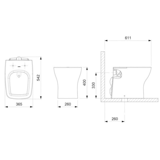 Kit Vaso Sanitário Convencional Com Assento Em Polipropileno E Acessórios Boss Branco Incepa - Imagem principal - 50576c2d-89a0-42ff-8b0e-52102e43c6d7