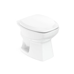 Kit vaso sanitário convencional Com Assento Em Polipropileno E Itens De Instalação thema branco Incepa