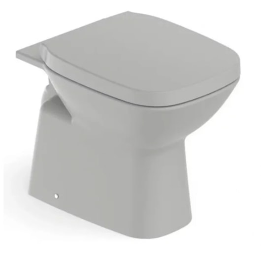 Kit Vaso Sanitário Convencional Com Assento Termofixo E itens de Instalação Debba Comfort Stone Roca - Imagem principal - 1675d9df-e420-488e-999d-9c2459485c1d