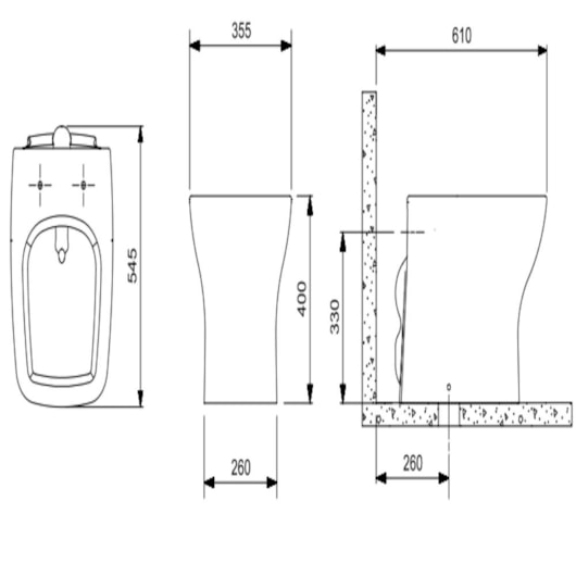 Kit Vaso Sanitário Convencional Com Assento Termofixo SoftClose Boss Matte Black Incepa - Imagem principal - 07f3dd74-6e79-41b8-aa3d-a40c9c320af2