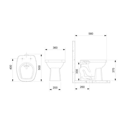 Kit Vaso Sanitário Convencional Itens De Instalação Assento Sanitário Like Branco Celite - Imagem principal - 3f7297e7-95e0-4a21-853d-4595bc36f4c8