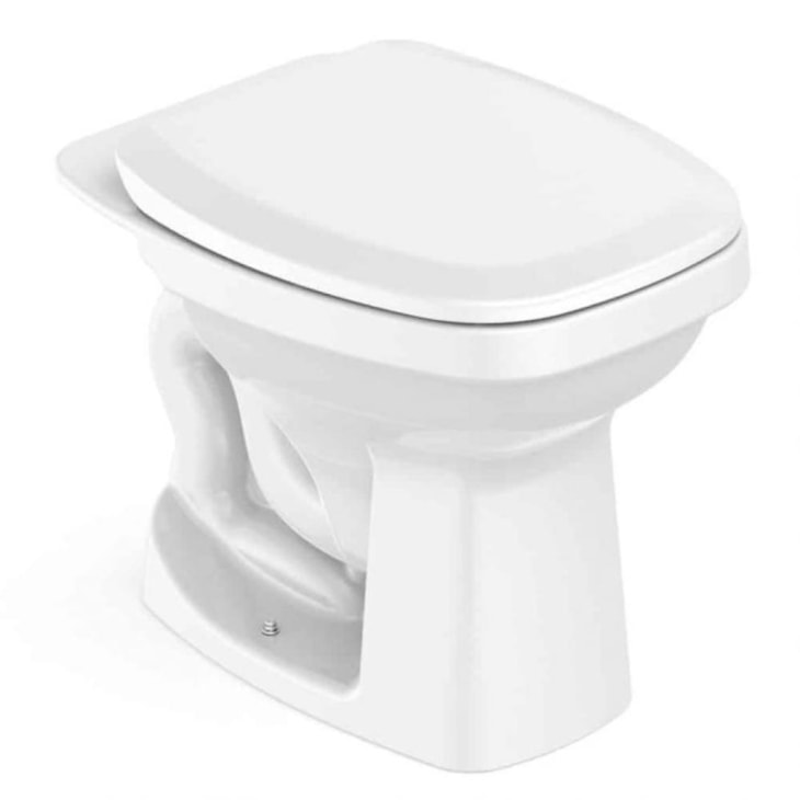 Kit Vaso Sanitário Convencional Itens De Instalação Assento Sanitário Like Branco Celite