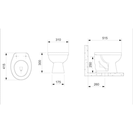 Kit Vaso Sanitário Convencional Itens de Instalaçao E Assento Pp Kids In Branco Incepa - Imagem principal - 2f56eb18-54d0-4a79-899e-168411721d07