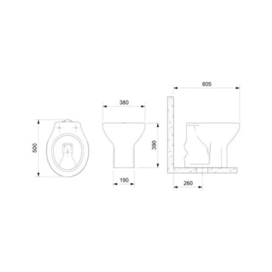 Kit Vaso Sanitário Convencional Itens de Instalação Flamingo Branco Incepa - Imagem principal - 5719bffb-473d-4d03-bb58-f833f3334746