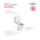 KIT VASO SANITÁRIO E CAIXA ACOPLADA 3/6 LITROS SAVEIRO BRANCO CELITE - fb362d71-05e6-40e0-a9ac-74422f39245f