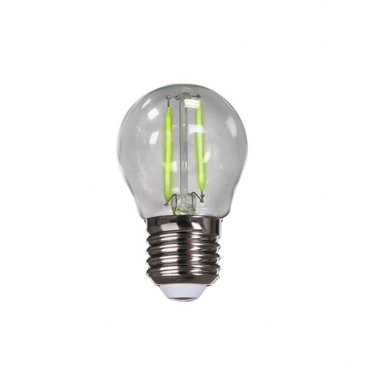 Lampada Filamento LED Bolinha 2W Luz Verde Base E27 Bivolt Avant