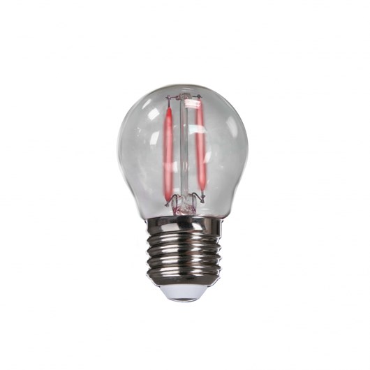 Lampada Filamento LED Bolinha 2W Luz Vermelha Base E27 Bivolt Avant - Imagem principal - 2d39d062-1ad4-4610-b0bc-975c382e91ae