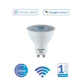 Lâmpada Inteligente LED Smart Wi-Fi Dicroica MR16 NEO 5W Luz Dimerizável Amarela-Branca Base GU10 Bivolt Avant